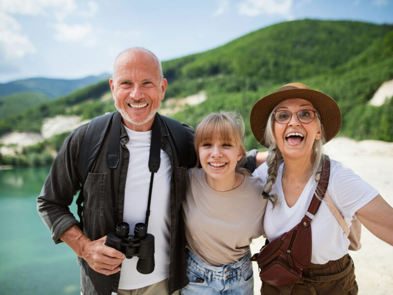 Scenic highlights of top travel destinations for middle-aged men with family.